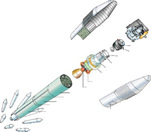 Deep Impact Launch Vehicle Illustration
