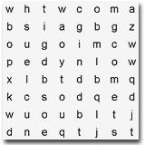Comet Parts Word Search